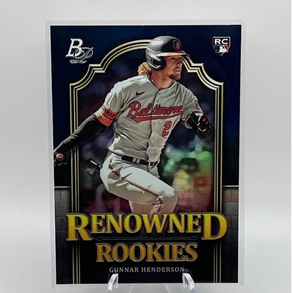 Gunnar Henderson Renowned Rookies 2023 Bowman Platinum RR1 MLB Baltimore Orioles